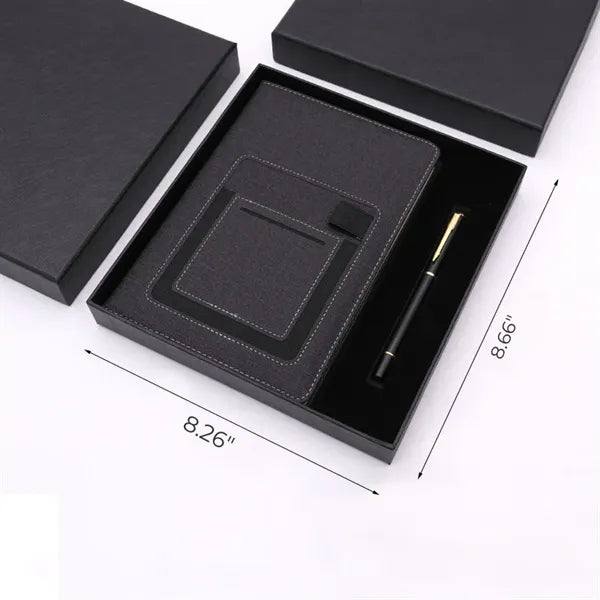 A5 Business Notebook Phone Pocket Card Slot Gift Set