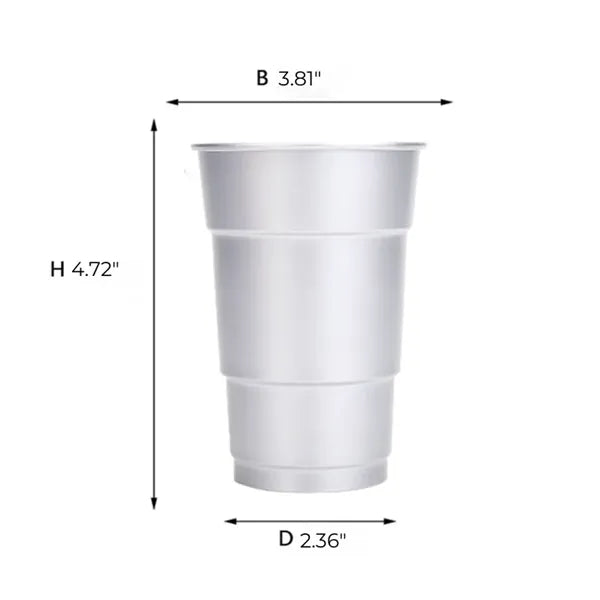 16oz Aluminum Cup Recyclable Party