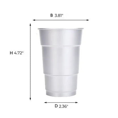 16oz Aluminum Cup Recyclable Party