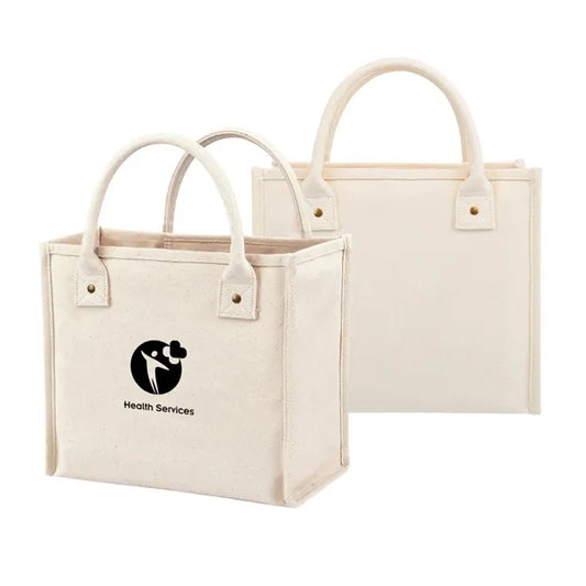 16oz Cotton Canvas Tote with Small Zipper Pocket