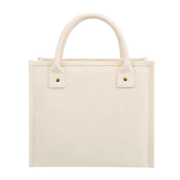 16oz Cotton Canvas Tote with Small Zipper Pocket