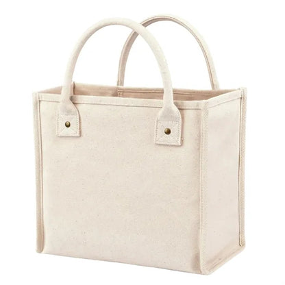 16oz Cotton Canvas Tote with Small Zipper Pocket