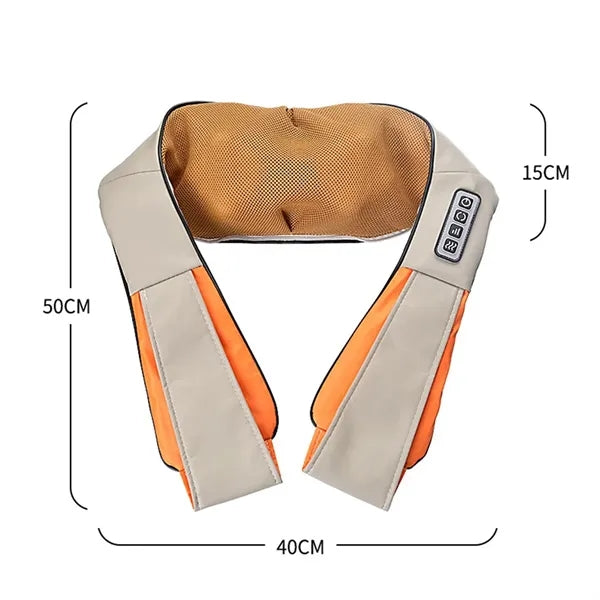 Electric Back Shoulder and Neck Kneading Massager with Heat