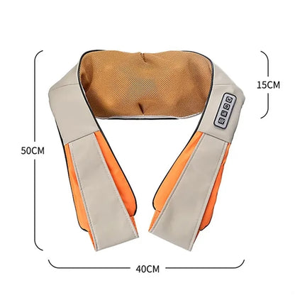 Electric Back Shoulder and Neck Kneading Massager with Heat