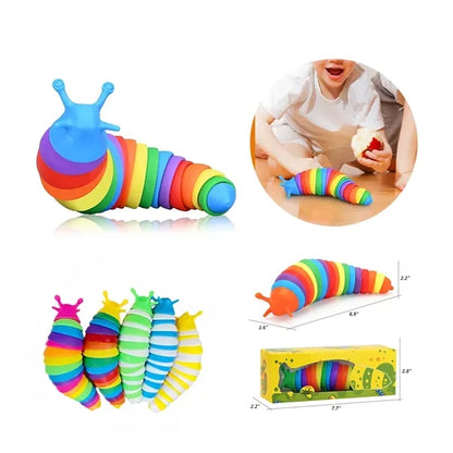 Rainbow Slug Snail Stress Relief Toy