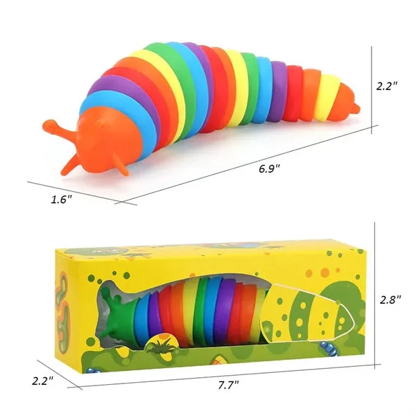 Rainbow Slug Snail Stress Relief Toy