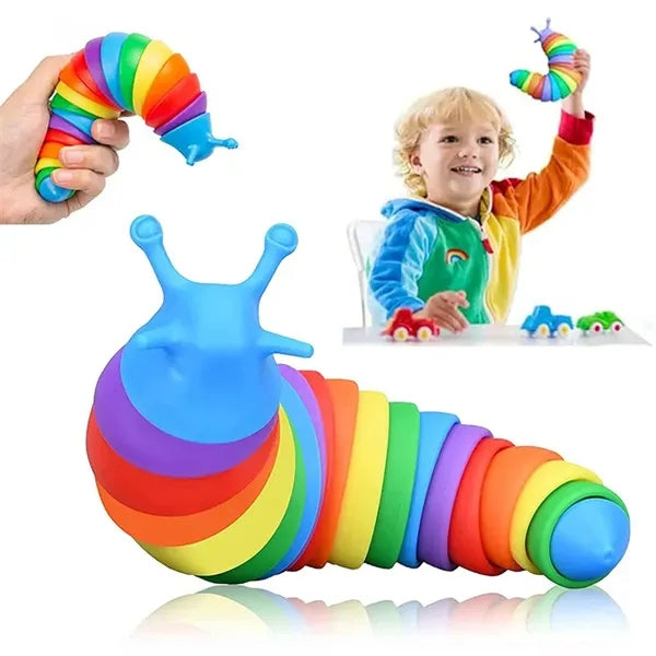 Rainbow Slug Snail Stress Relief Toy