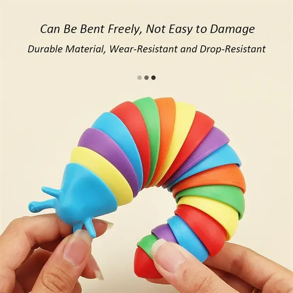 Rainbow Slug Snail Stress Relief Toy