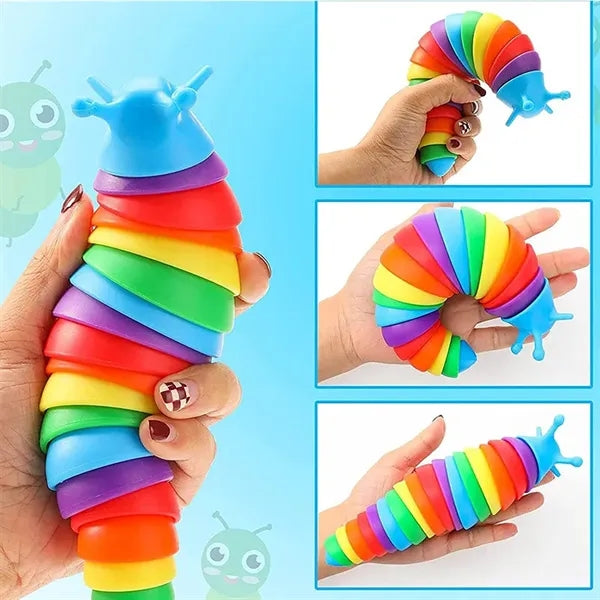 Rainbow Slug Snail Stress Relief Toy