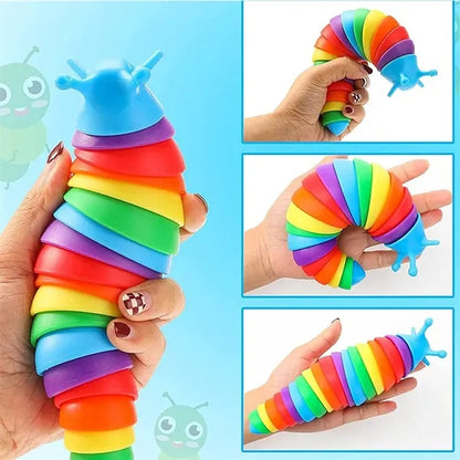 Rainbow Slug Snail Stress Relief Toy