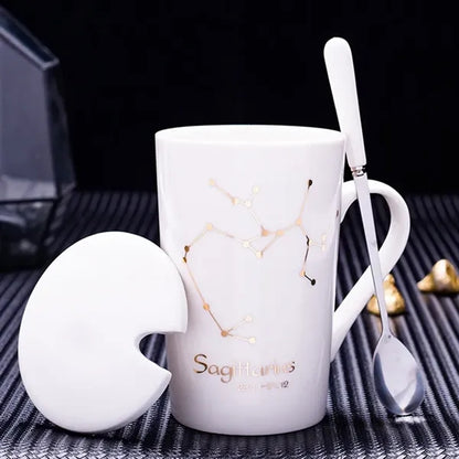 Twelve Zodiac Ceramic Cups