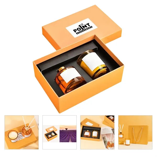 Scented Sticks Diffuser And Candle Gift Set