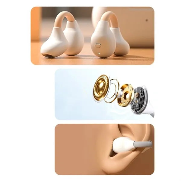 Open Ear Wireless Bluetooth 5.3 Clip On Earphones