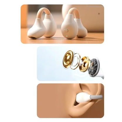 Open Ear Wireless Bluetooth 5.3 Clip On Earphones