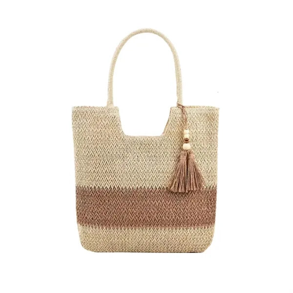 Jute Straw Beach Woven Tote Rattan Shoulder Bag