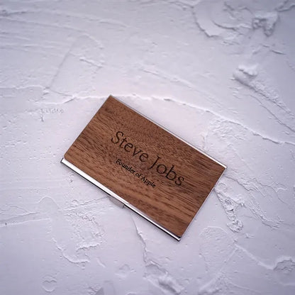Customized Wooden bussiness card holder