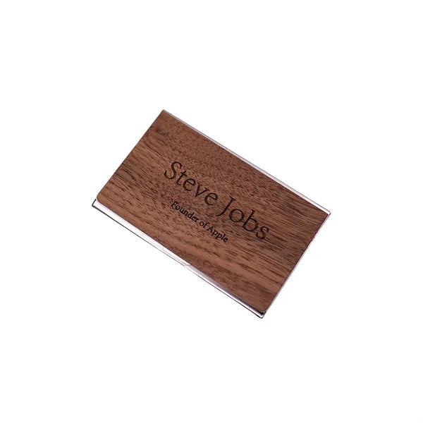 Customized Wooden bussiness card holder