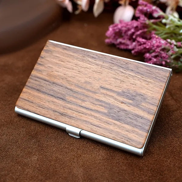 Customized Wooden bussiness card holder