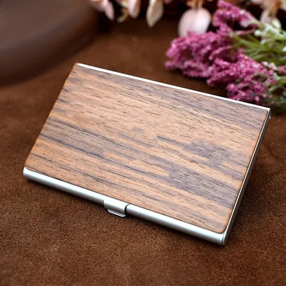 Customized Wooden bussiness card holder