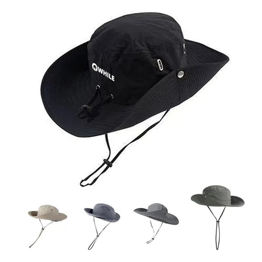 Wide Brim Sun Visor Twill Bucket Hat