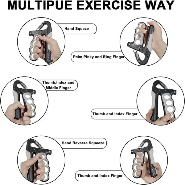 Grip Strength Trainer Adjustable Resistance Hand Exerciser