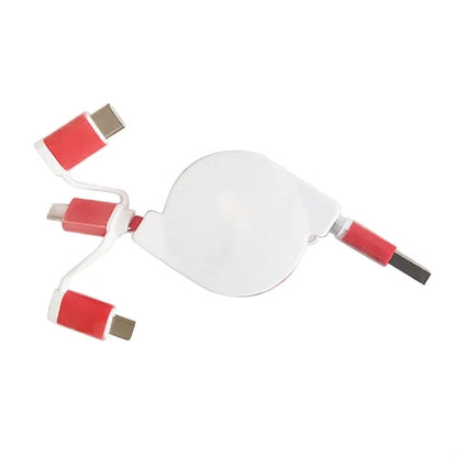 Portable 3 In 1 Retractable Charge Cable