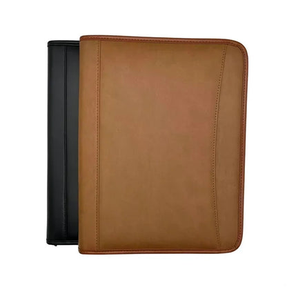 Leahter A4 Zippered Portfolio