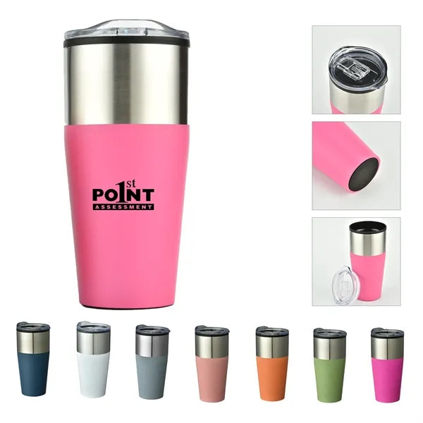 16oz Stainless Steel Insulated Travel Mug with Lid