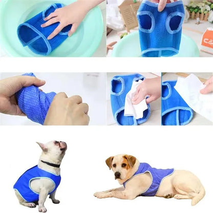 Breathable Dog Cooler Vest Jacket Cooling Coat