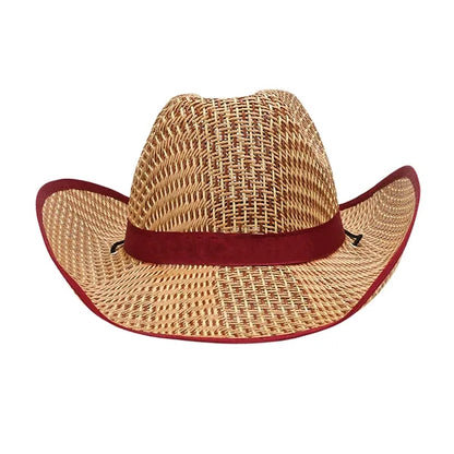 Straw Cowboy Hat With Customizable Band