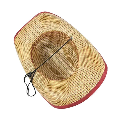 Straw Cowboy Hat With Customizable Band