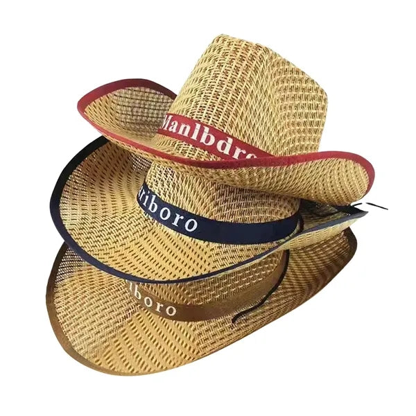 Straw Cowboy Hat With Customizable Band