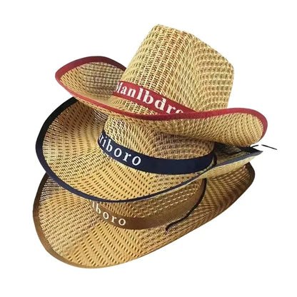Straw Cowboy Hat With Customizable Band
