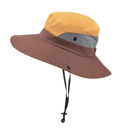 Quick Dry Sun Hat With Drawstring Closure