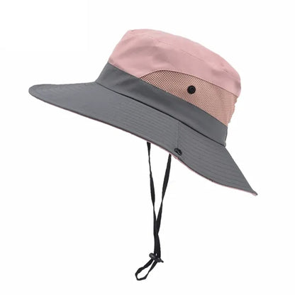 Quick Dry Sun Hat With Drawstring Closure