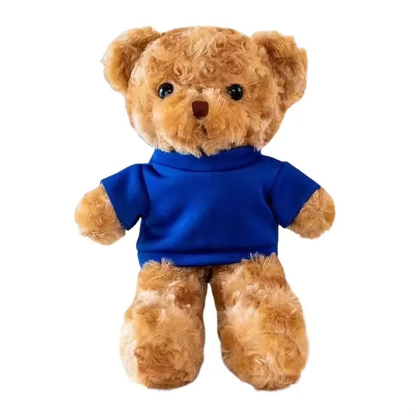 12'' Grey Stuffed Plush Teddy Bear Toy with Logo Clothes