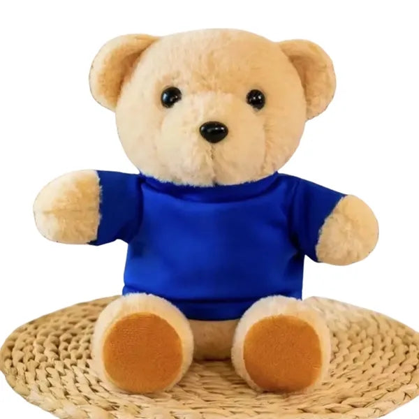 12'' Grey Stuffed Plush Teddy Bear Toy with Logo Clothes