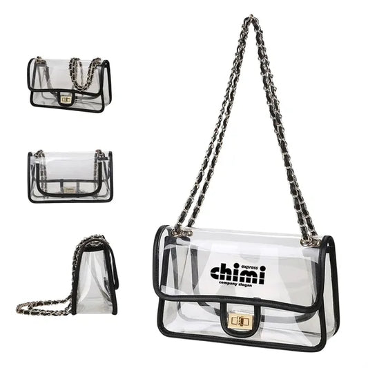 Women's PVC Clear Purse Handbag for Stadium
