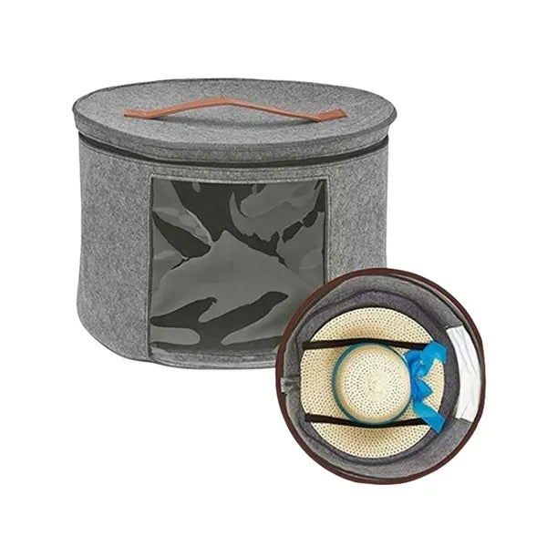 Foldable Round Hat Storage Box