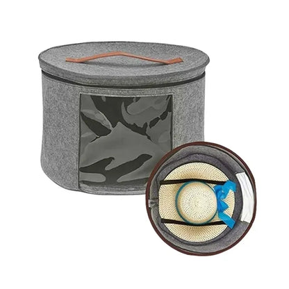 Foldable Round Hat Storage Box