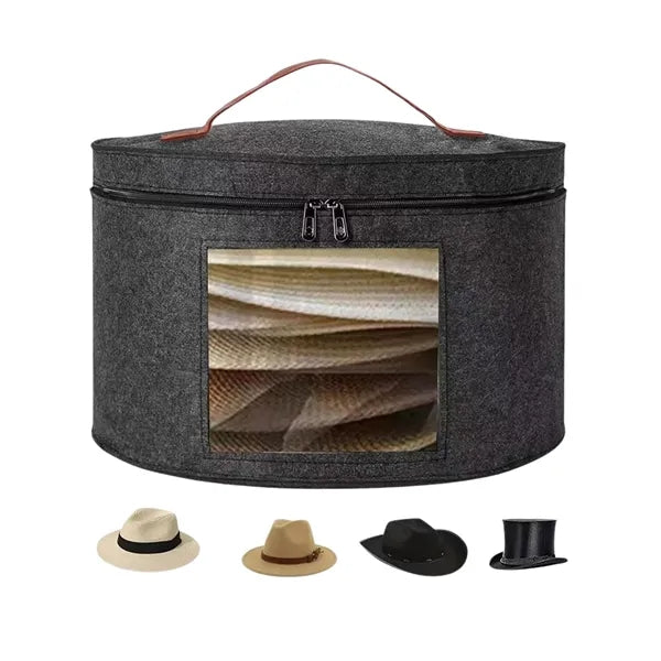 Foldable Round Hat Storage Box
