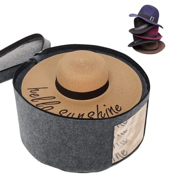 Foldable Round Hat Storage Box