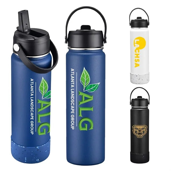 27 oz. Stainless Insulated Leak-Proof w/ Lid, Handle & Straw
