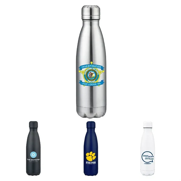 17 oz. Travel Stainless Insulated BPA-free Bottle w/ Lid