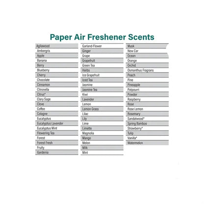 Custom Shape Perfume Car Air Freshener