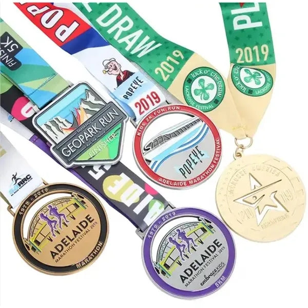 Economy Die Struck Enamel Medals & Medallions-Fiesta