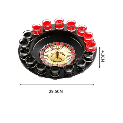 16 Shot Glasses Drinking Roulette Set