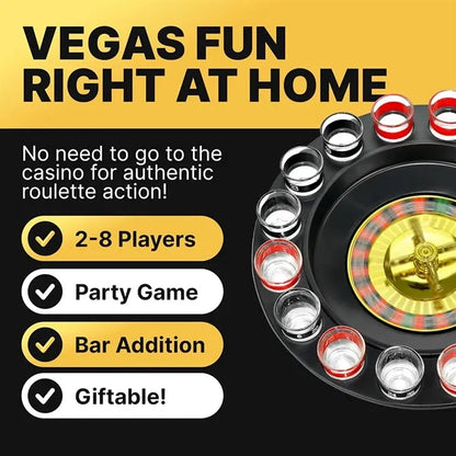 16 Shot Glasses Drinking Roulette Set