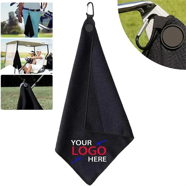 Magnetic and Hook Microfiber Golf Towel