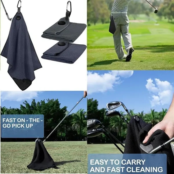 Magnetic and Hook Microfiber Golf Towel